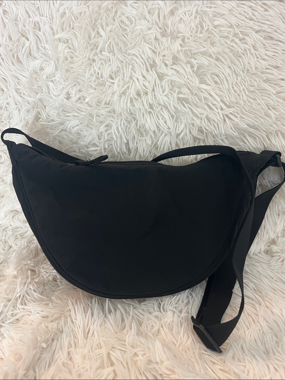 Uniqlo Black Crescent Crossbody Bag